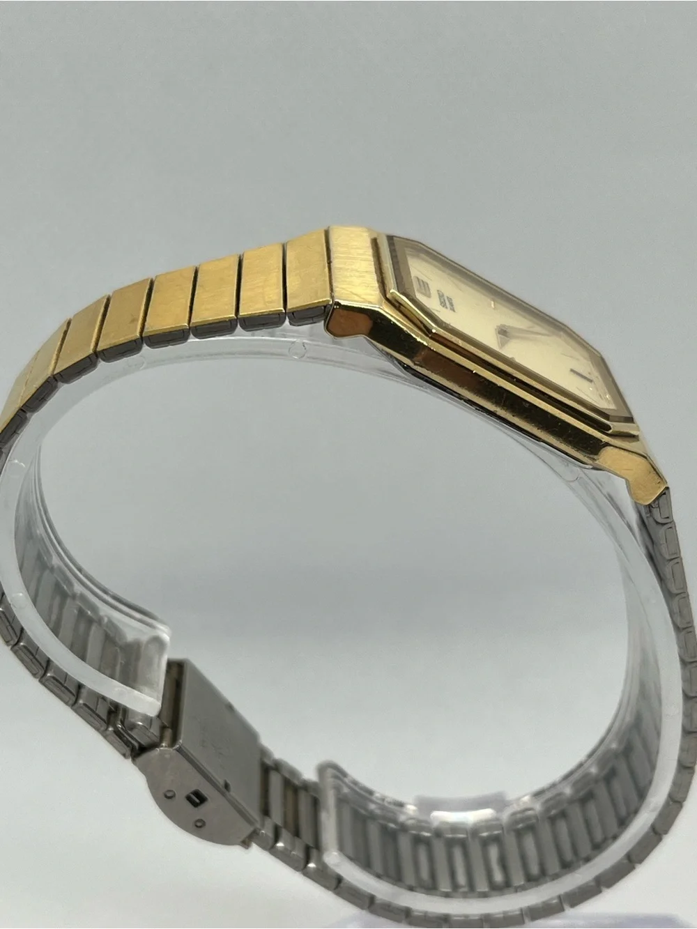 Men's Vintage 1983 Watch SEIKO 7430-5409 Gold 7.5” Wrist Running